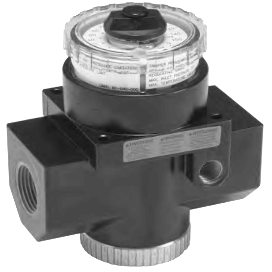 Wilkerson R31 Series Dial-Air Regulator, Port Sizes 3/4, 1, 1-1/4; Flows to 700 SCFM